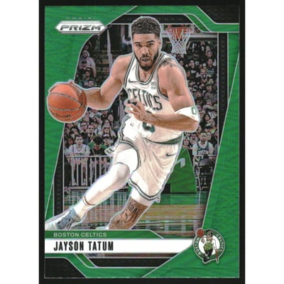 2024-25 Panini Prizm Prizms Green #103 Jayson Tatum