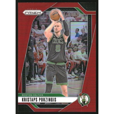 2024-25 Panini Prizm Prizms Red #114 Kristaps Porzingis