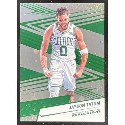2024-25 Panini Revolution Green Cosmo #68 Jayson Tatum /75