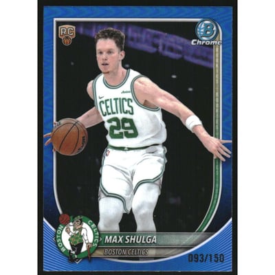 2025-26 Bowman Chrome Blue Refractors #BCV53 Max Shulga