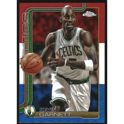 2025-26 Topps Chrome Red White and Blue Refractors #247 Kevin Garnett