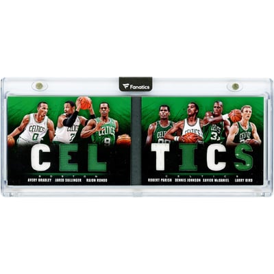 7 Player Boston Celtics 2013-14 Panini Preferred Memorabilia 7 Player Game Used Dual-Color Relics #1 #179/199 Card