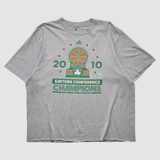 Boston Celtics Adidas 2010 T-shirt - Heather Gray - 2XL by Fanatics Real Vintage