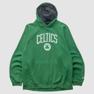 Boston Celtics Adidas 2010s Hooded Pullover Sweatshirt - Green - XXS by Fanatics Real Vintage