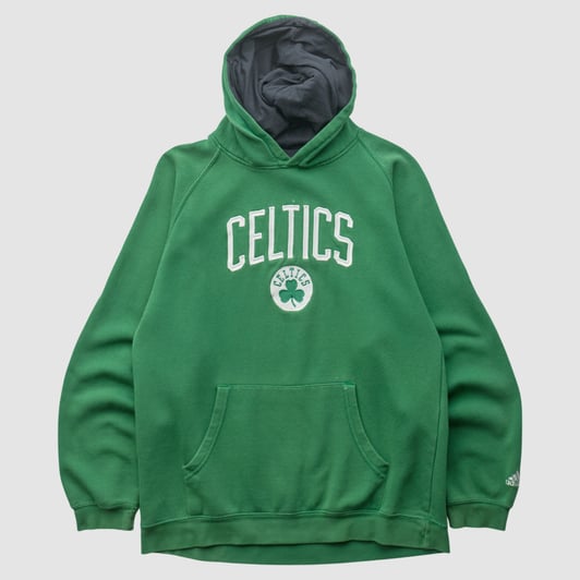 Boston Celtics Adidas 2010s Hooded Pullover Sweatshirt - Green - XXS by Fanatics Real Vintage