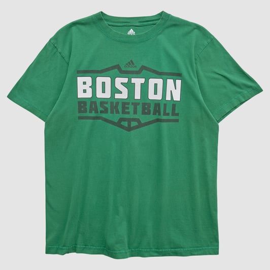 Boston Celtics Adidas 2010s T-shirt - Green - L by Fanatics Real Vintage