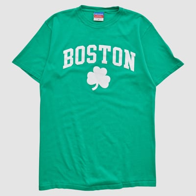 Boston Celtics Champion 2000s T-shirt - Green - S by Fanatics Real Vintage
