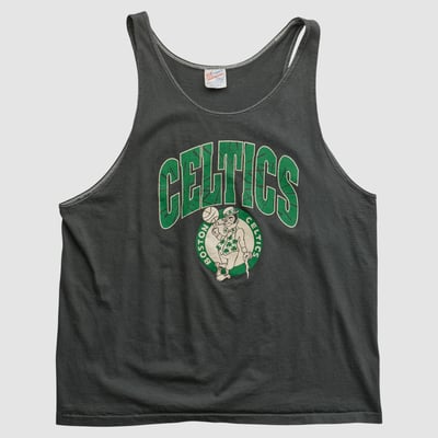Boston Celtics Hanes 90s Tank - Charcoal - XL by Fanatics Real Vintage