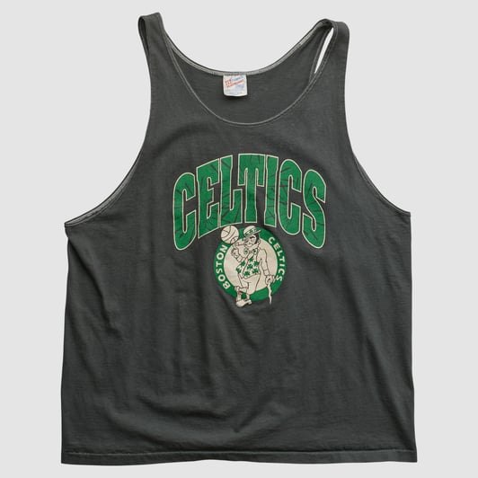 Boston Celtics Hanes 90s Tank - Charcoal - XL by Fanatics Real Vintage