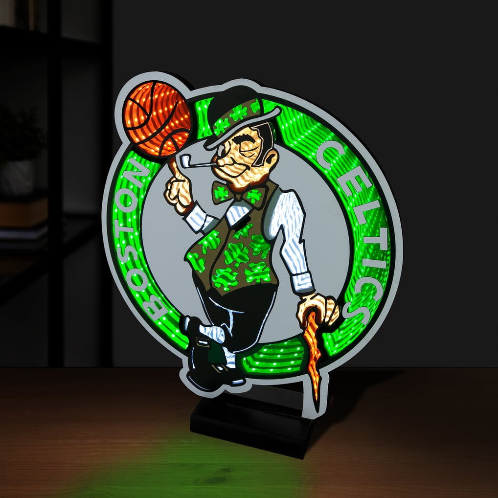 Boston Celtics LED Infinity Logo Light