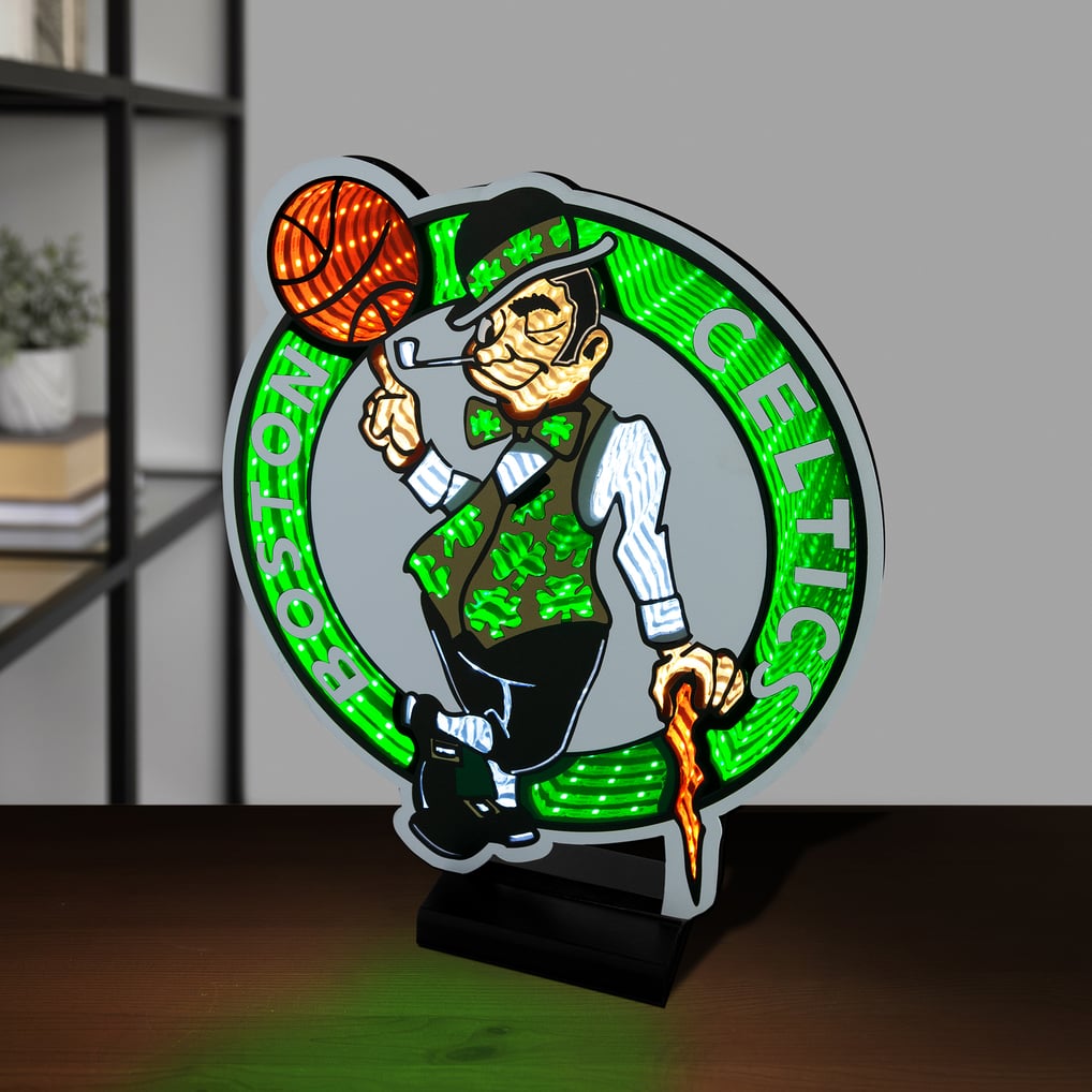 Boston Celtics LED Infinity Logo Light