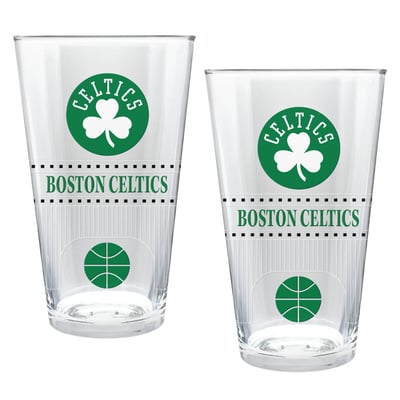 Boston Celtics Two-Piece 16oz. Stadium Pint Glass Set