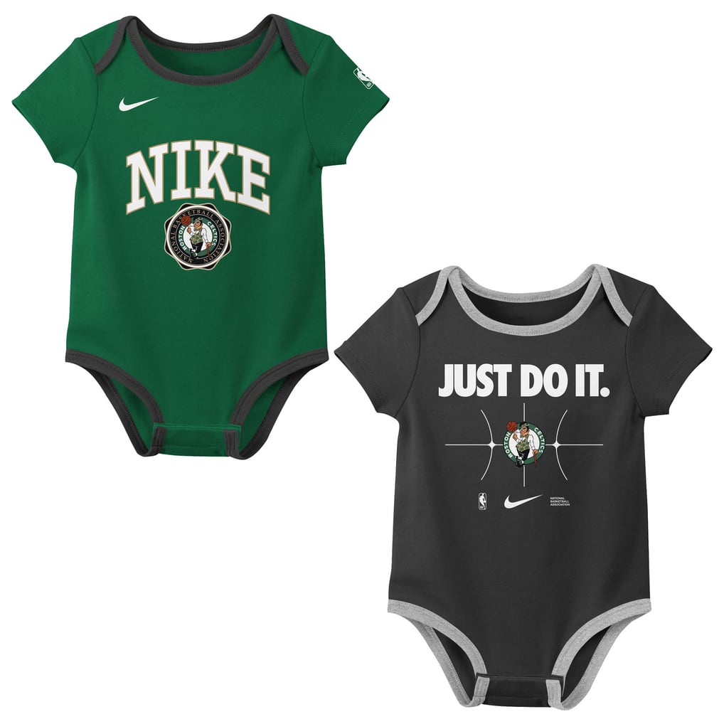 Boston Celtics Nike Infant Just Do It Two-Pack Bodysuit Set - Kelly Green/Black