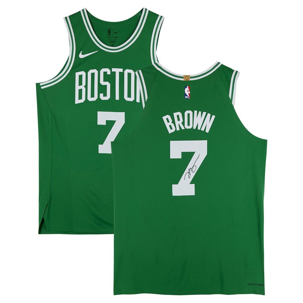 Jaylen Brown Boston Celtics Autographed Fanatics Authentic Kelly Green Nike Icon Edition Authentic Jersey