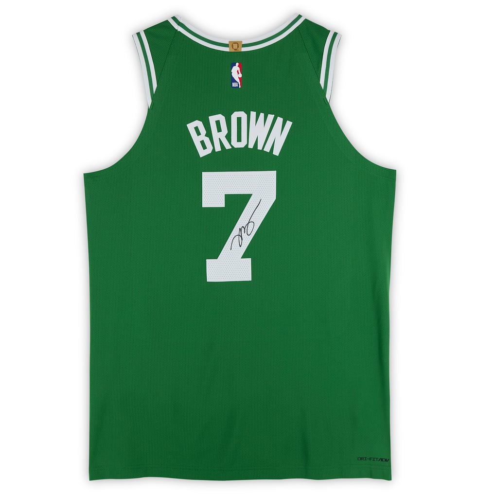 Jaylen Brown Boston Celtics Autographed Fanatics Authentic Kelly Green Nike Icon Edition Authentic Jersey