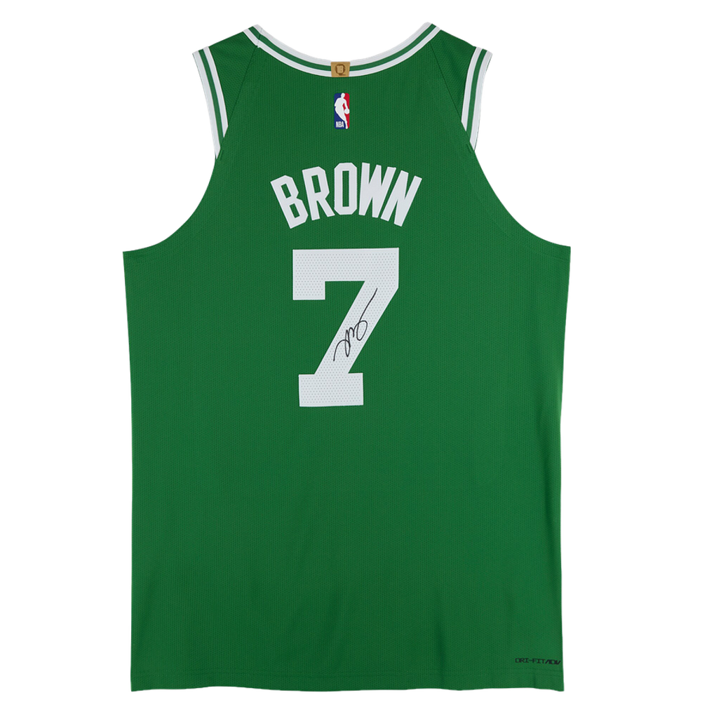 Jaylen Brown Boston Celtics Autographed Fanatics Authentic Kelly Green Nike Icon Edition Authentic Jersey