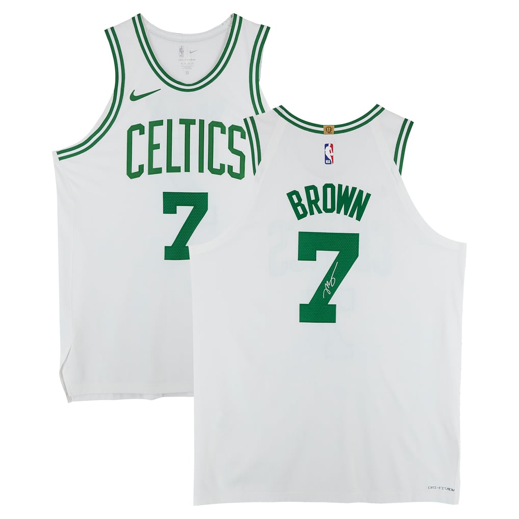 Jaylen Brown Boston Celtics Autographed Fanatics Authentic White Nike Association Edition Authentic Jersey