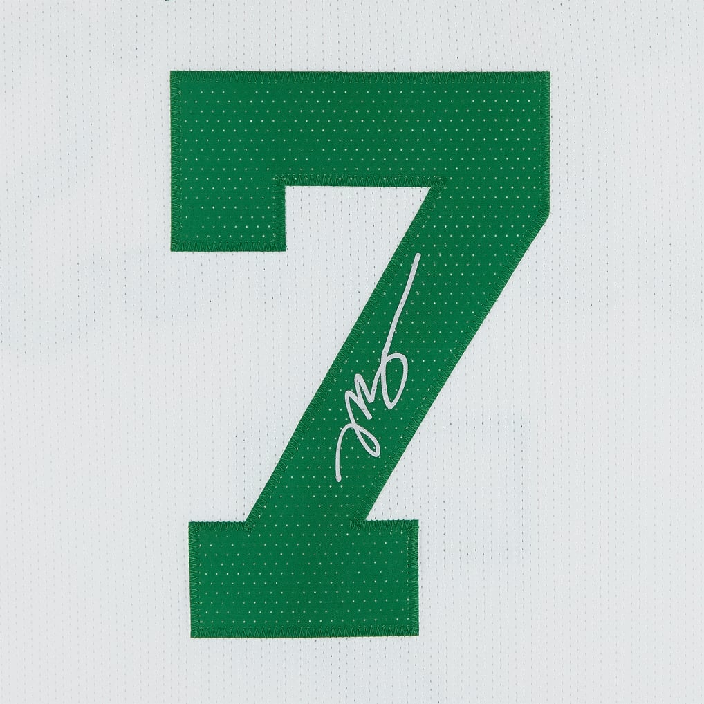 Jaylen Brown Boston Celtics Autographed Fanatics Authentic White Nike Association Edition Authentic Jersey