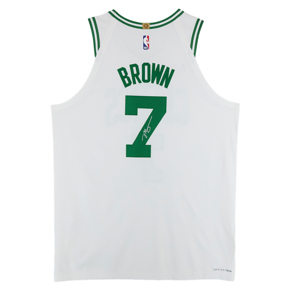 Jaylen Brown Boston Celtics Autographed Fanatics Authentic White Nike Association Edition Authentic Jersey