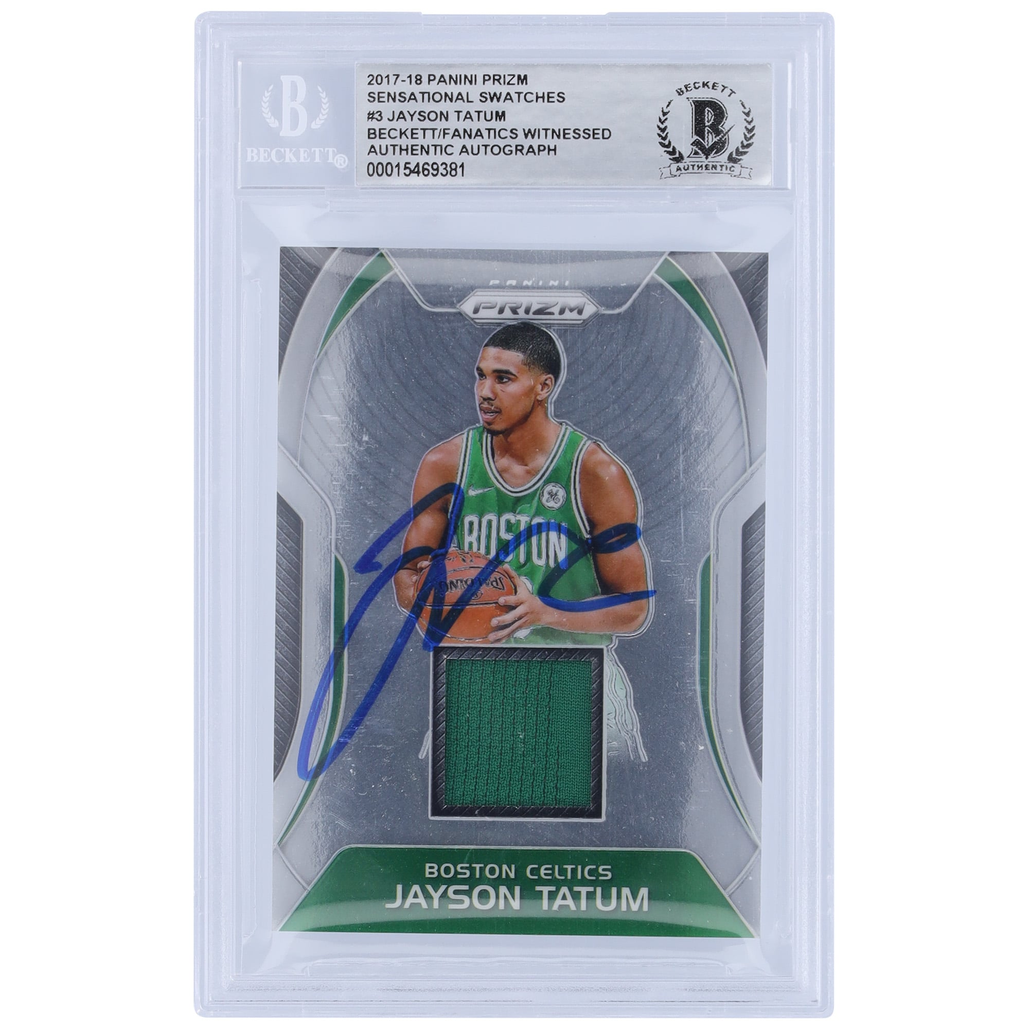 Tatum Prizm Jayson 2017-18 Panini Rookie #16 PSA RC Card Celtics 