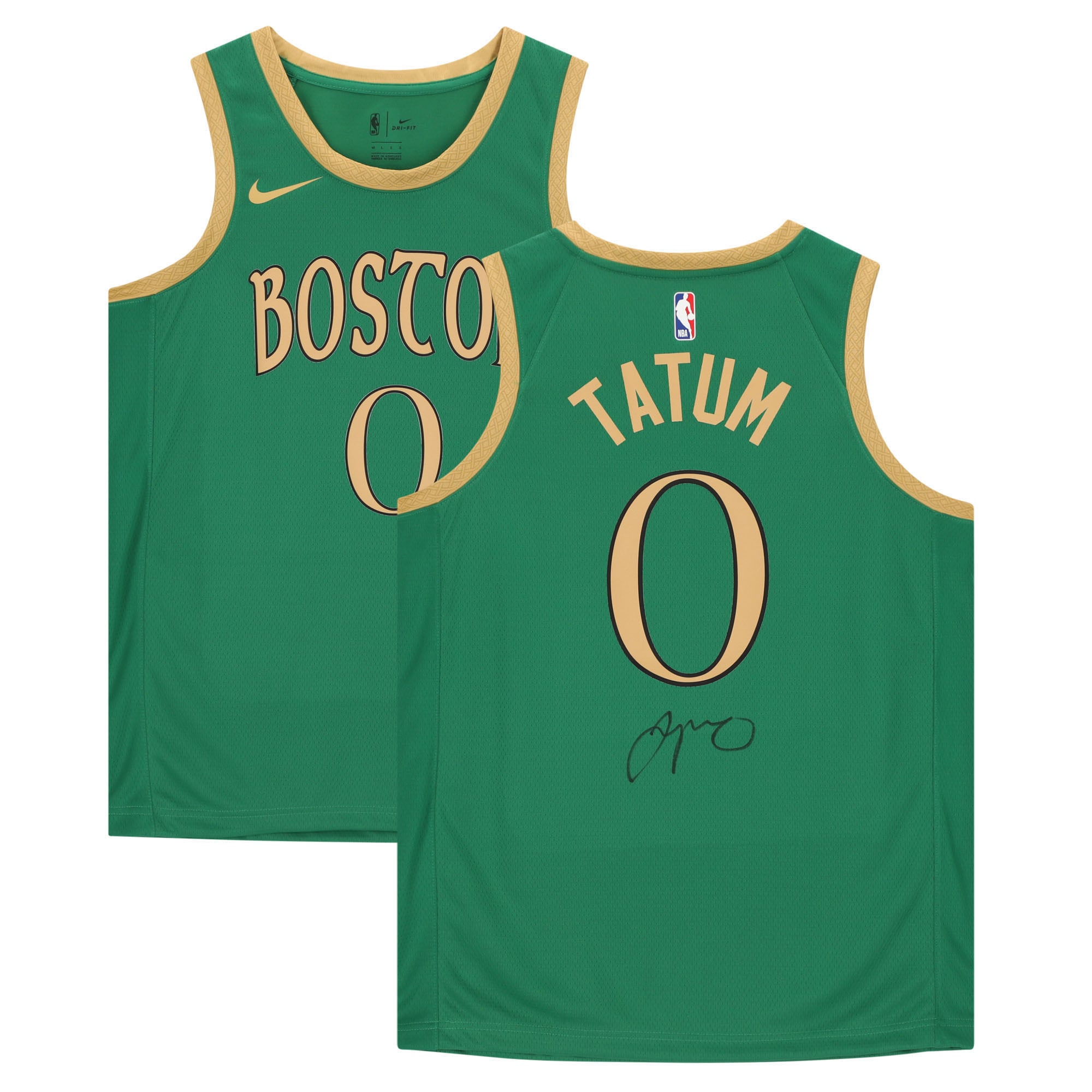 Autographed Boston Celtics Jayson Tatum Fanatics Authentic Green