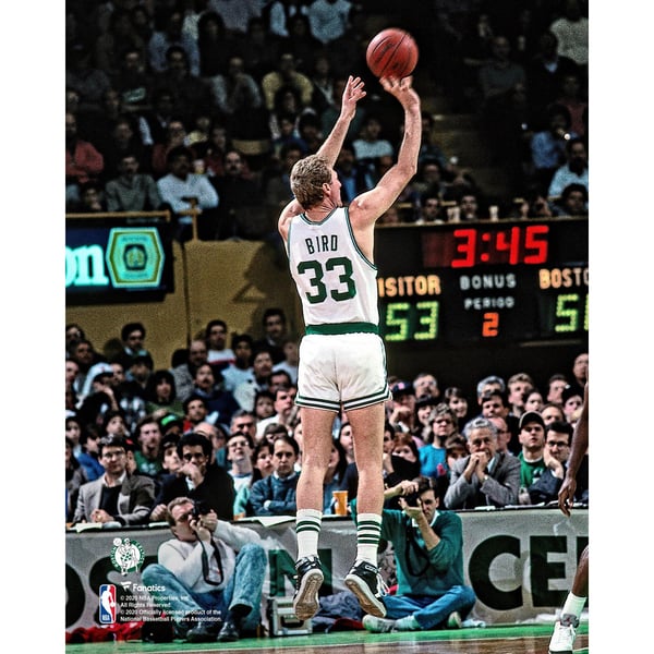 Affiche Larry Bird Celtics – Concours 3 Points All-Star Game, Format 20x30, Vintage