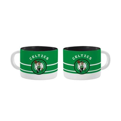 Boston Celtics Logo Brands Two-Pack Horizon Diamond Mug Set