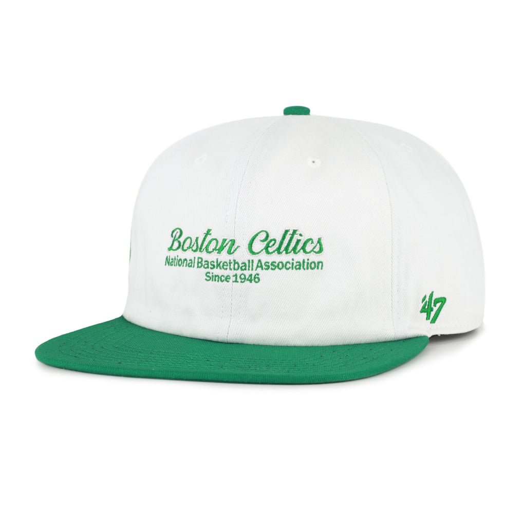 Boston Celtics '47 Script Stack Captain Snapback Hat - Cream