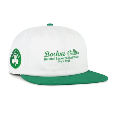 Boston Celtics '47 Script Stack Captain Snapback Hat - Cream