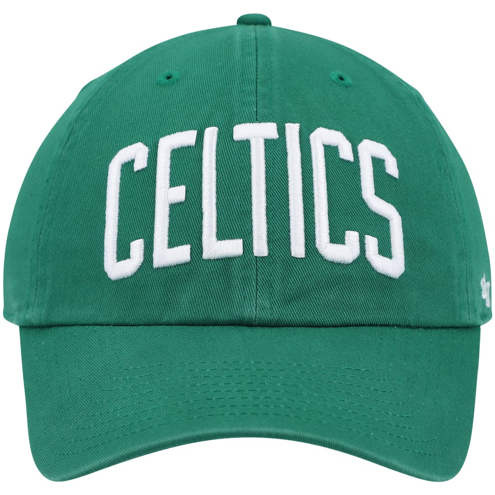 Boston Celtics '47 Clean Up Wordmark Adjustable Hat - Kelly Green