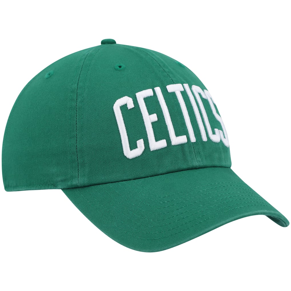 Boston Celtics '47 Clean Up Wordmark Adjustable Hat - Kelly Green