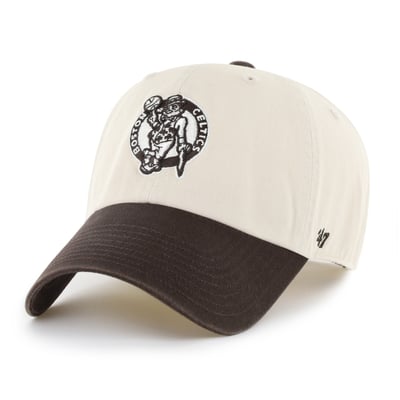 Boston Celtics '47 Two-Tone Clean Up Adjustable Hat - Natural/Brown