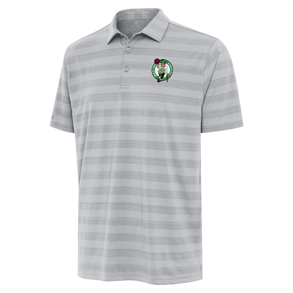  Boston Celtics Antigua Tunnel Polo - Gray
