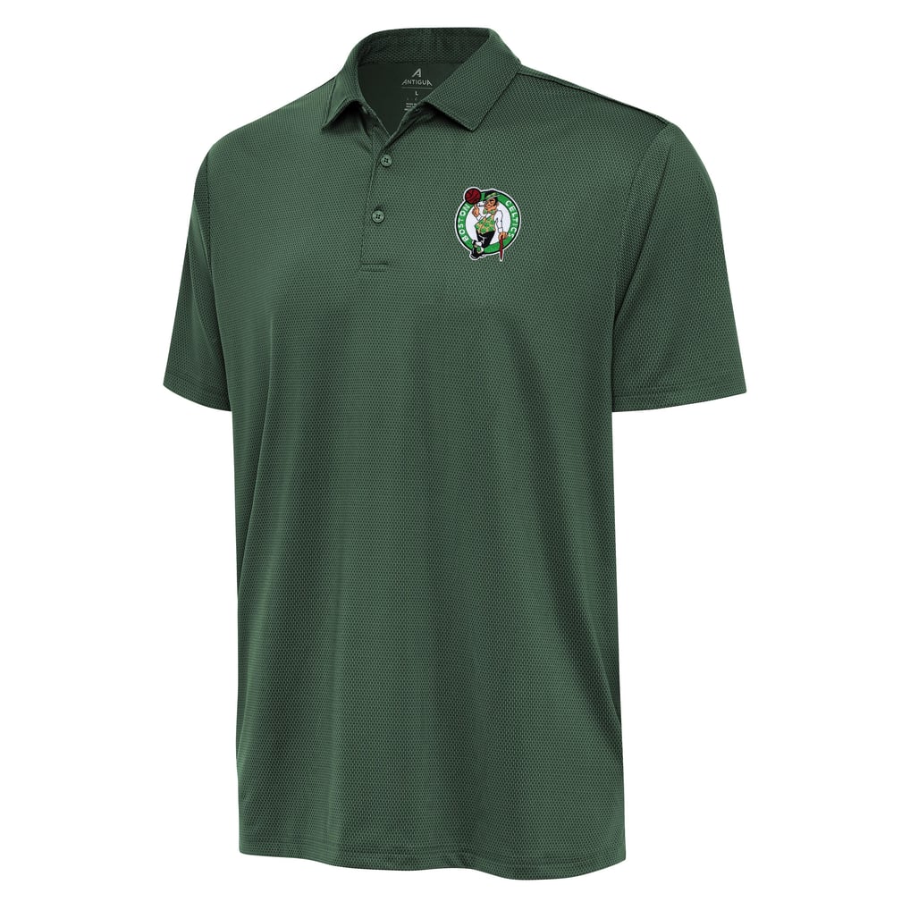 Boston Celtics Antigua Ellipse Polo - Hunter Green