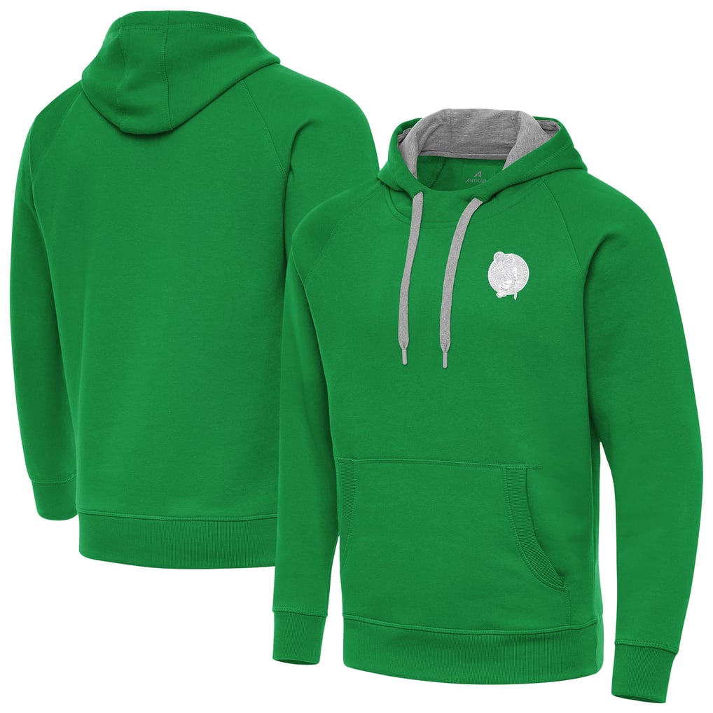 Boston Celtics Antigua St. Patrick's Day Victory Raglan Pullover Hoodie - Kelly Green