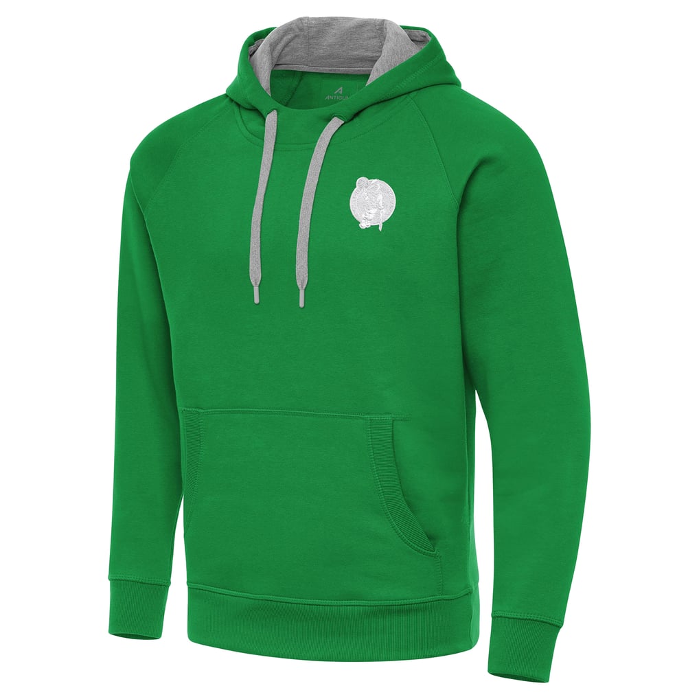 Boston Celtics Antigua St. Patrick's Day Victory Raglan Pullover Hoodie - Kelly Green