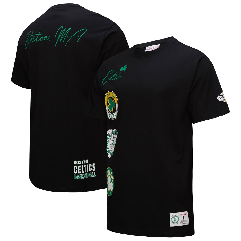 Boston Celtics Black Out Collection Vintage Premium T-Shirt - Black