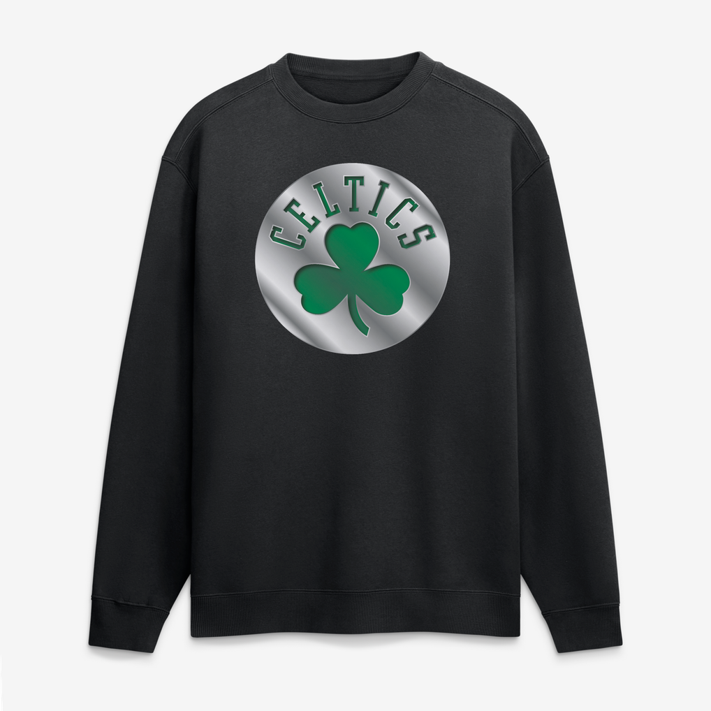 Boston Celtics  Metallic Mascot Sweatshirt - Black