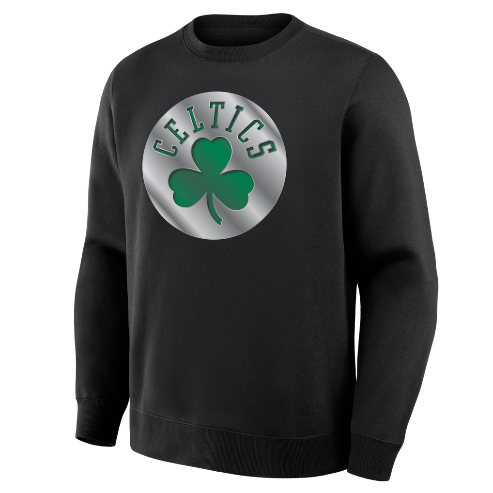 Boston Celtics  Metallic Mascot Sweatshirt - Black