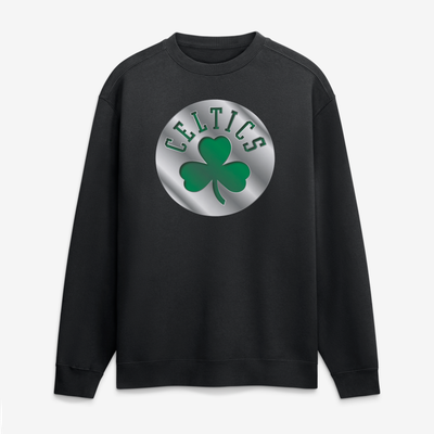 Boston Celtics  Metallic Mascot Sweatshirt - Black