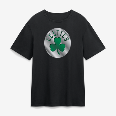 Boston Celtics  Metallic Mascot T-Shirt - Black