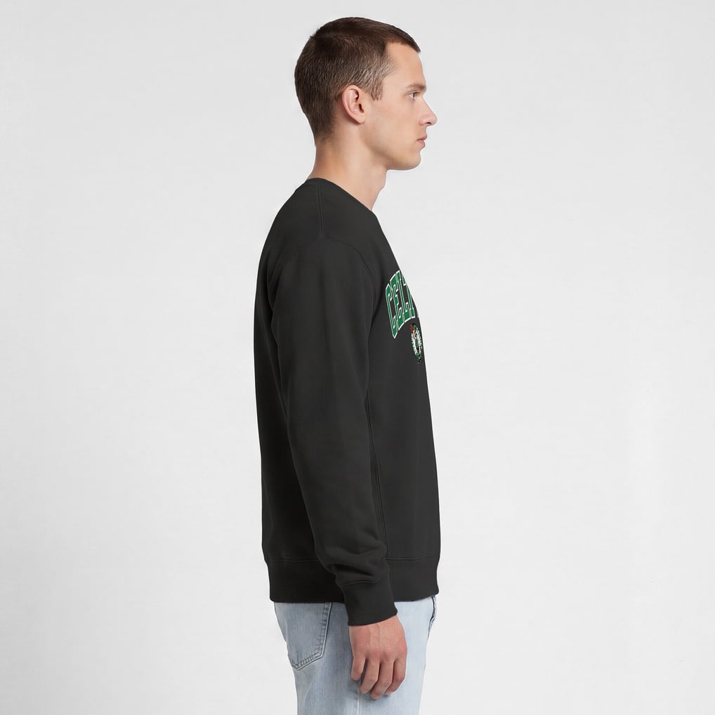 Calletics Boston Celtics Champion Contrast Sweatshirt - Black