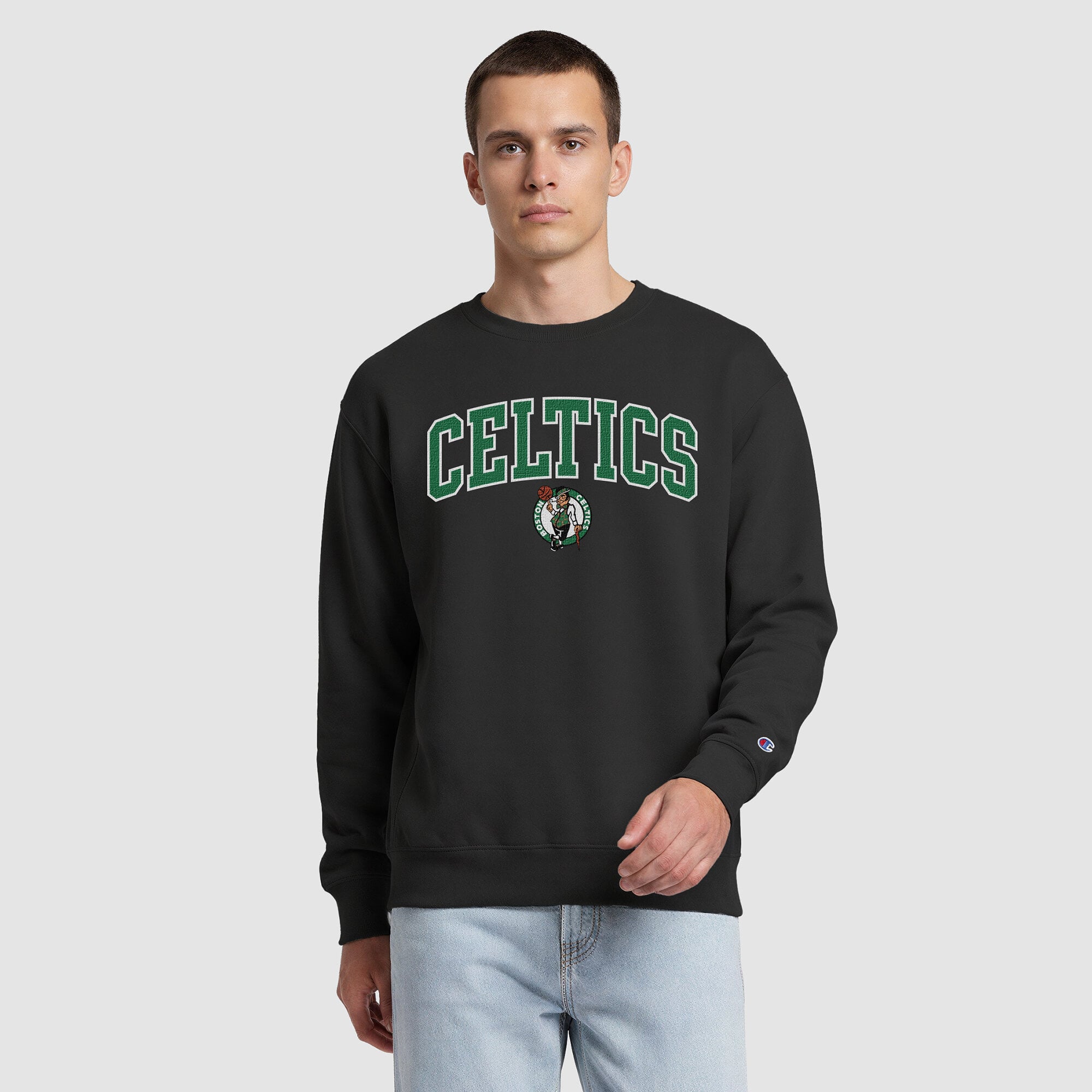 Boston Celtics Champion Contrast Sweatshirt - Black