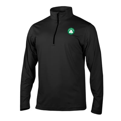 Boston Celtics Columbia Fairway Break Quarter-Zip Pullover - Black