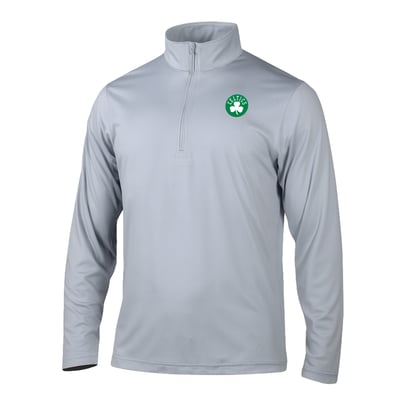 Boston Celtics Columbia Fairway Break Quarter-Zip Pullover - Gray