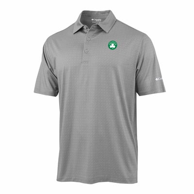 Boston Celtics Columbia Pacer Polo - Gray