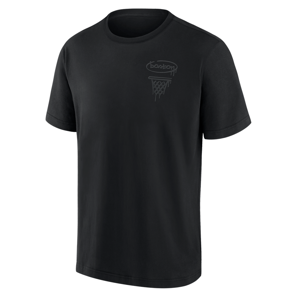 Finotics Men's Boston Celtics Fanatics Blackout Heavyweight T-Shirt