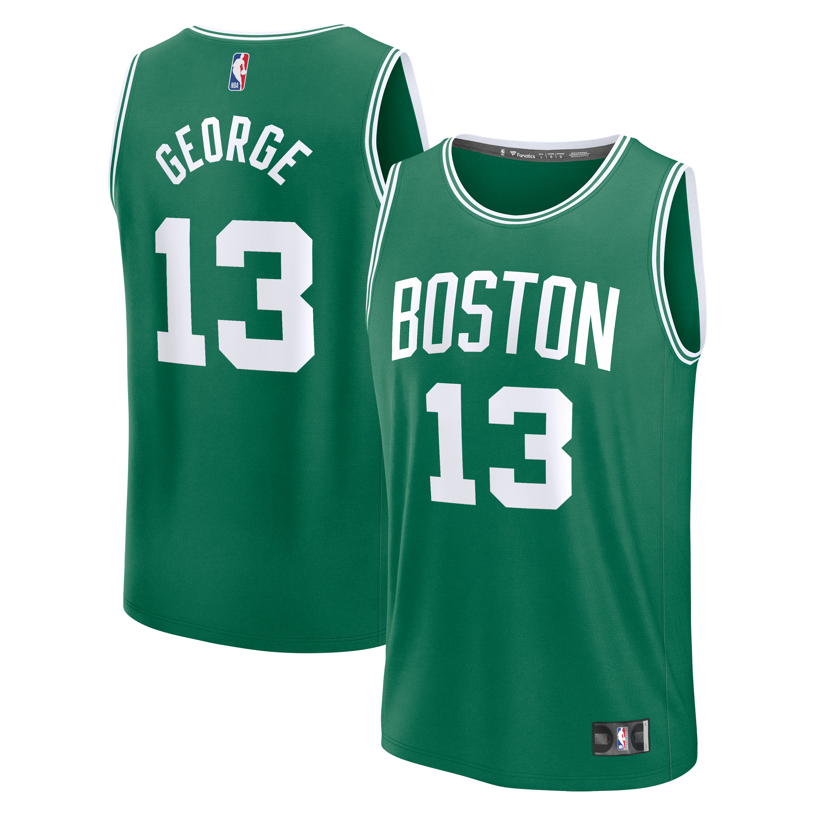 Paul George Boston Celtics Fast Break Replica Jersey Icon Edition Kelly Green
