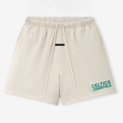 Boston Celtics Fear of God Classic Shorts - Cream