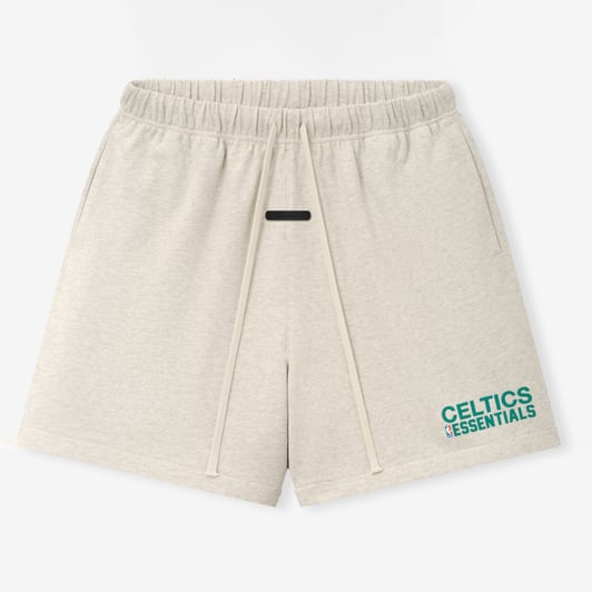 Boston Celtics Fear of God Classic Shorts - Cream